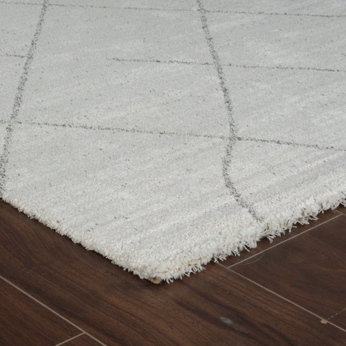 Tapis d'intérieur abstrait Rug Branch Casa Boho, beige crème