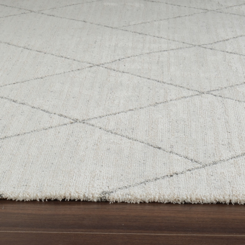 Tapis d'intérieur abstrait Rug Branch Casa Boho, beige crème