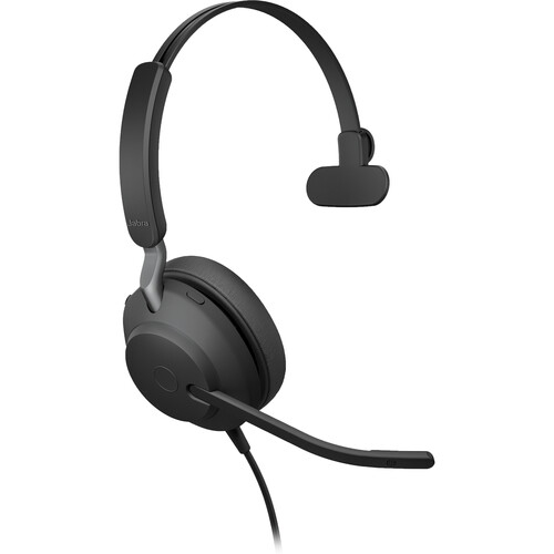 Jabra Evolve2 40 SE On-Ear USB-A Wired Mono Headset with Mic - Black