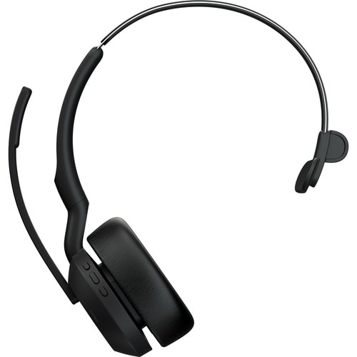 Jabra Evolve2 55 On-Ear Noise Cancelling Wireless Bluetooth Headset with Mic - Black -