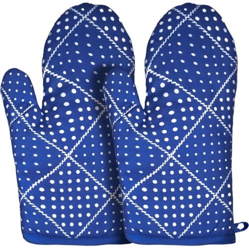 CANADIAN LINEN  Oven Mitts, 180°C Heat Resistant Cotton Non Slip Grip Machine Washable Oven Mitts for Kitchen Baking Cooking Grilling Bbq Printed