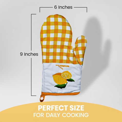 Gants de cuisine en lin canadiens, gants de cuisine 180 °C en coton résistant à la chaleur antidérapants lavables à la machine pour barbecue de