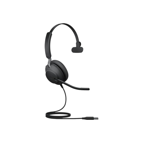 Jabra Evolve2 40 SE On-Ear Noise Cancelling Headset with Mic - Black