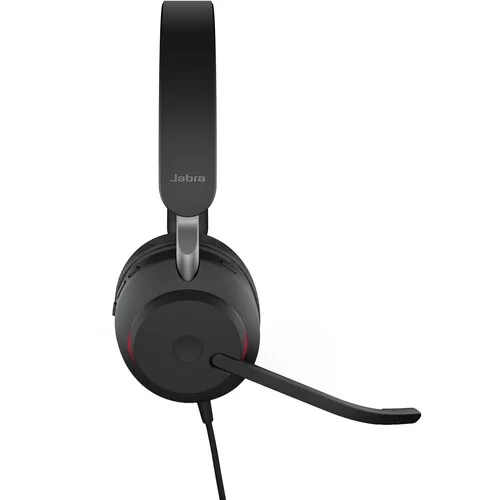 Jabra Evolve2 40 SE On-Ear Noise Cancelling Headset with Mic - Black