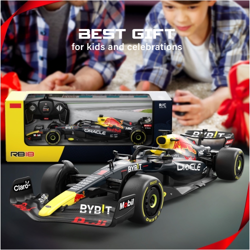 Voltz Toys authentique sous licence 1:18 F1 RedBull Rb18 NO.1 voiture télécommandée - Série de voitures téléguidées F1 pour enfants et adultes -