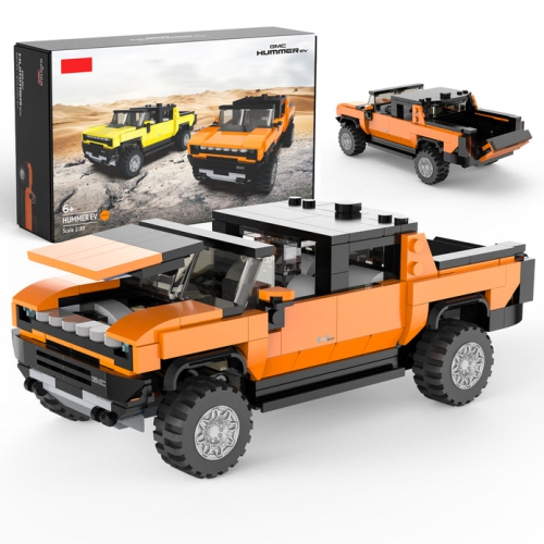 VOLTZ TOYS  Building Bricks, Officially Licensed 1:30 Scale Hummer Ev Model Building Kit – 431 Piece Hummer Ev Vehicle Collectible Construction Set