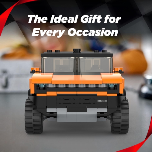 Voltz Toys Building Bricks, Officially Licensed 1:30 Scale Hummer EV Model Building Kit – 431 Piece Hummer EV Vehicle Collectible Construction Set