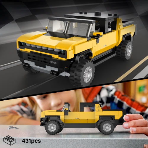 Voltz Toys Building Bricks, Officially Licensed 1:30 Scale Hummer EV Model Building Kit – 431 Piece Hummer EV Vehicle Collectible Construction Set