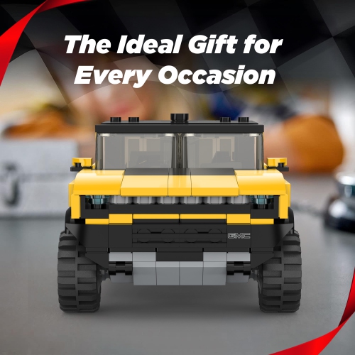 Voltz Toys Building Bricks, Officially Licensed 1:30 Scale Hummer EV Model Building Kit – 431 Piece Hummer EV Vehicle Collectible Construction Set