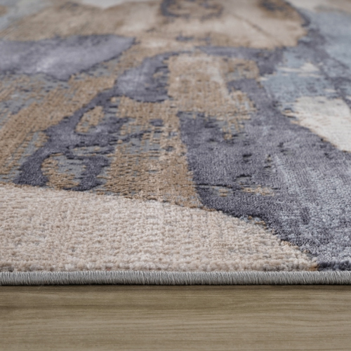 Rug Branch Atlas Modern Mirage Indoor Area Rug, Blue Beige