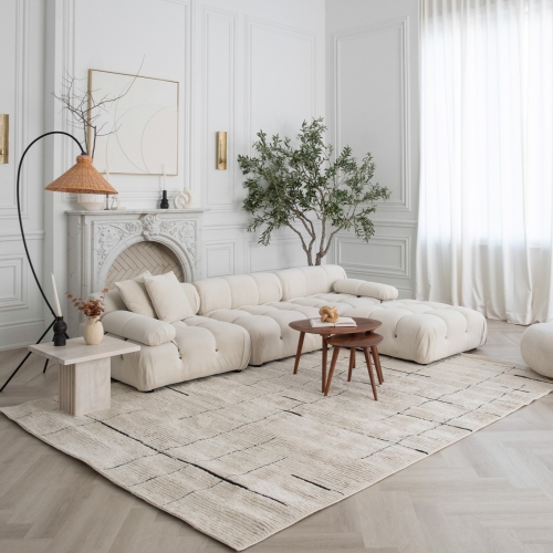 Rug Branch Domus Abstract Indoor Area Rug, Green Cream