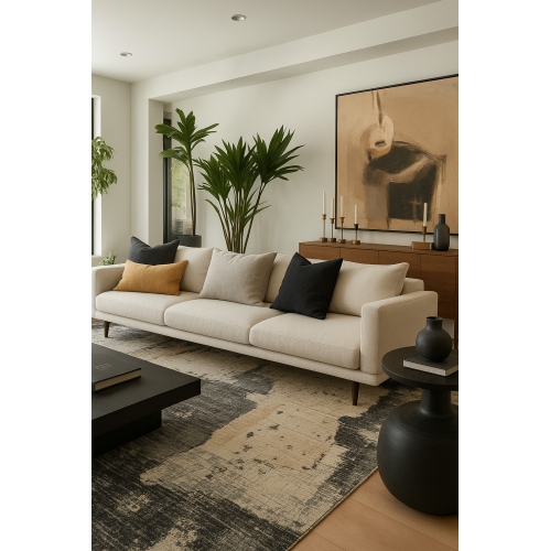 Rug Branch Nomad Distressed Abstract Indoor Area Rug, Green Beige