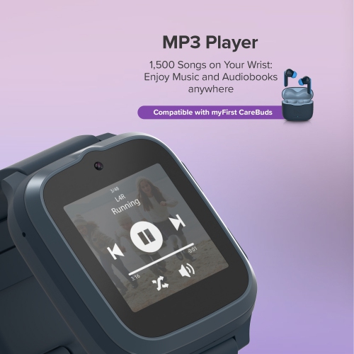 Mon premier Fone S3+ – Montre intelligente pour enfants eSIM, téléphone GPS, appel vidéo HD Messagerie vocale Fréquence cardiaque - Bleu cosmique