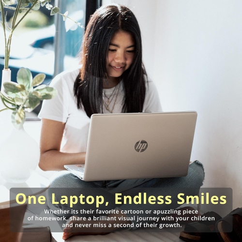 HP Premium 14" Stream HD Laptop, Intel Celeron N4120, 64GB eMMC, 8GB RAM, HD Webcam, UHD Graphics, Bluetooth, 1 Year Office 365, Win 11s, Silver,