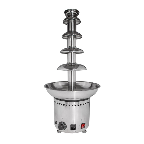 A-CF5M Chocolate Fountain | Stainless Steel Chocolate Fondue Fountain | 5 Tiers | Manual Control | 110V
