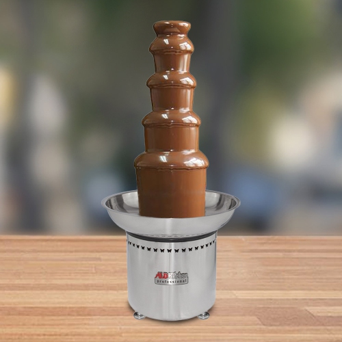 A-CF5M Chocolate Fountain | Stainless Steel Chocolate Fondue Fountain | 5 Tiers | Manual Control | 110V