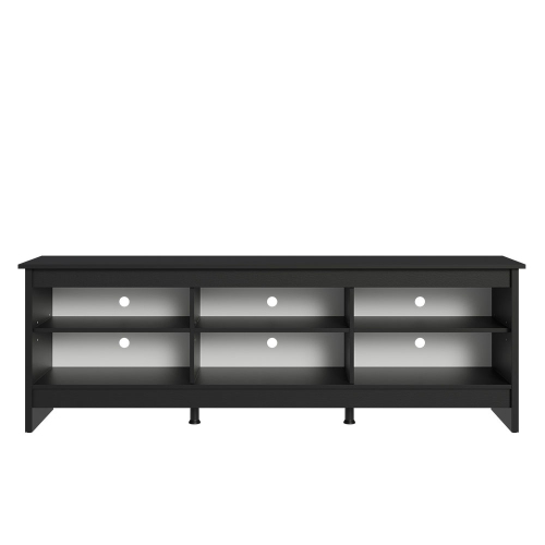 Madesa 2-Piece TV Stand and Ladder Shelf Set: 70" TV Stand with Cable Management and Open Shelves + 24" 5-Tier Ladder Shelf for Storage, Office,