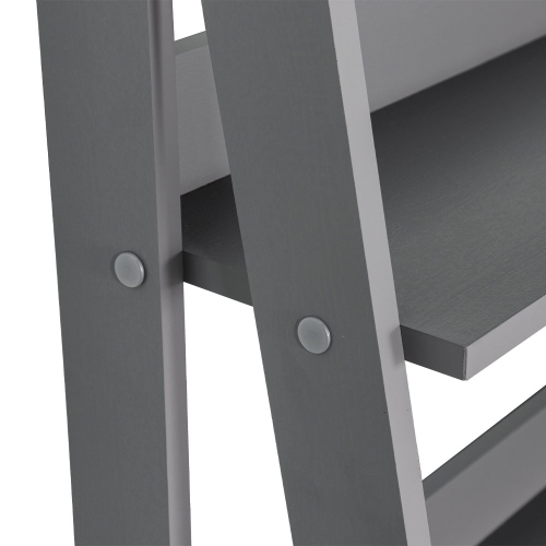 Madesa 2-Piece TV Stand and Ladder Shelf Set: 57" Entertainment Center with Cable Management + 24" 5-Tier Ladder Shelf for Storage, Office, Living