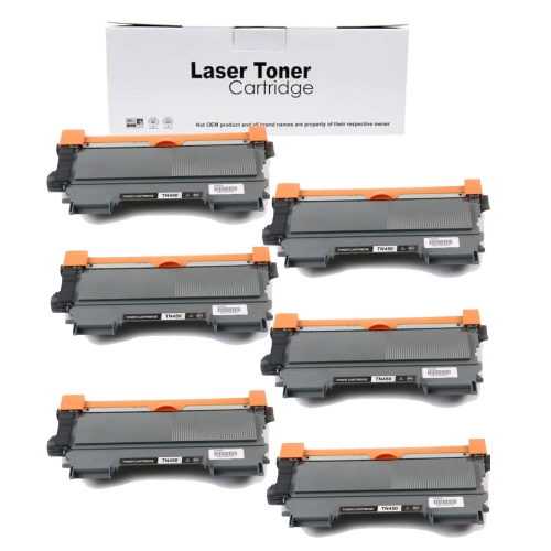 TONER4U - TN450 Compatible 6 Black Toner Cartridge High Yield with DCP-7060D DCP-7065DN HL-2130