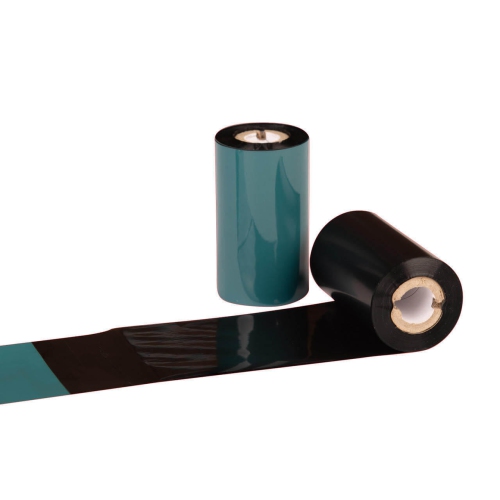 LabelJet 2.25"x 243ft / 57mm x 74m Black LJW121 Wax Ribbon for 2-inch Desktop Printer 12 Pack