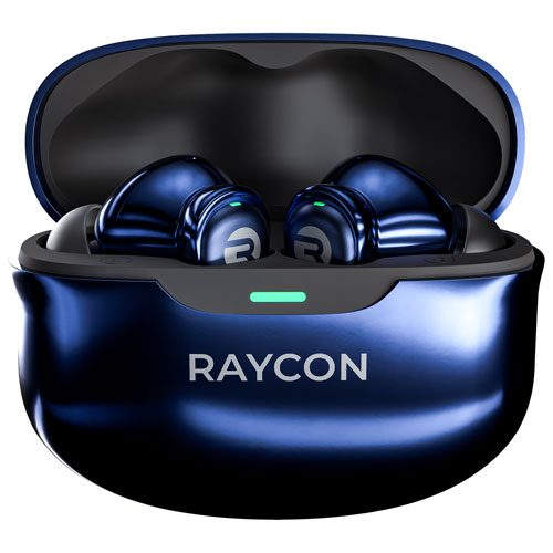 Écouteurs boutons 100 % sans fil à suppression active du bruit Everyday Pro de Raycon - Bleu