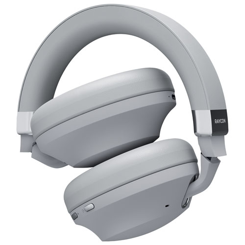 Casque d'écoute Bluetooth à suppression active du bruit Everyday Pro de Raycon - Blanc