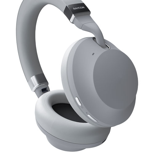 Casque d'écoute Bluetooth à suppression active du bruit Everyday Pro de Raycon - Blanc