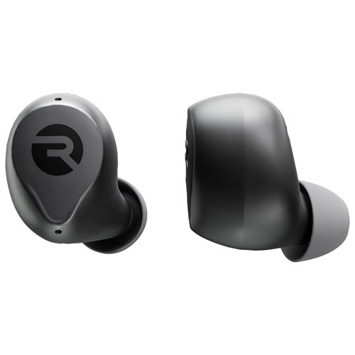 Écouteurs boutons 100 % sans fil à suppression active du bruit Everyday de Raycon - Noir carbone