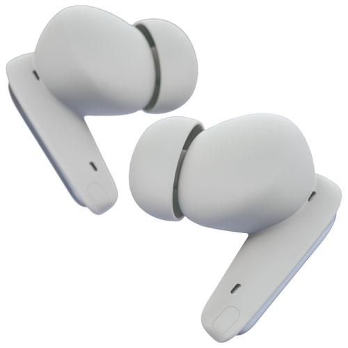 Écouteurs boutons 100 % sans fil à suppression active du bruit Everyday Pro de Raycon - Blanc