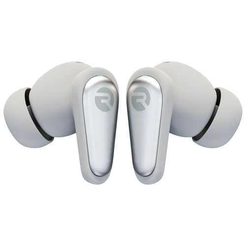 Écouteurs boutons 100 % sans fil à suppression active du bruit Everyday Pro de Raycon - Blanc