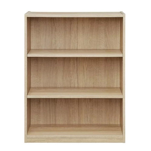 Mainstays 3-Shelf Bookcase with Adjustable Shelves, Multiple Colors, Adjustable shelves, 31” tall, White