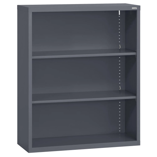 Mainstays 3-Shelf Bookcase with Adjustable Shelves, Multiple Colors, Adjustable shelves, 31” tall, Grey