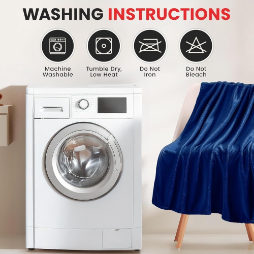 Couverture molletonnée en flanelle de lin canadien, couverture pelucheuse légère de 54 x 90 po en tissu anti-humidité chaude pour chambre