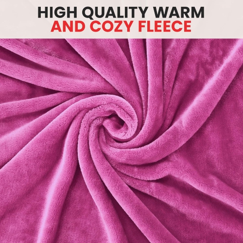 Couverture en molleton de flanelle de lin canadien, couverture pelucheuse légère de 54 x 90 po évacuant l'humidité chaude pour toute saison,