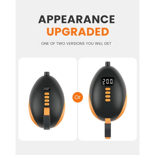 20PSI High Pressure SUP Air Pump The Dolphin | Quick Inflator & Auto-Off, 12V DC Car Connector