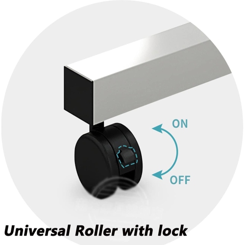 axGear Overbed Table Height Tilt Adjustable Foldable Office Laptop Over Bed Desk