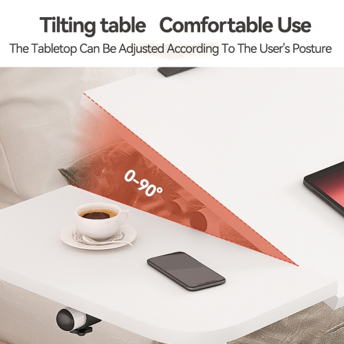 axGear Overbed Table Height Tilt Adjustable Foldable Office Laptop Over Bed Desk