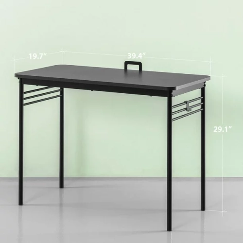 MEHIAZ Connie 40 Inch Retro Metal Framed Office Desk