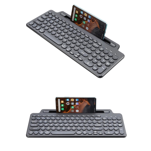 axGear Bluetooth 2.4G Cordless Keyboard Phone Tablet Slot Stand Wireless 3 Devices