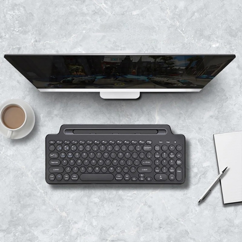 axGear Bluetooth 2.4G Cordless Keyboard Phone Tablet Slot Stand Wireless 3 Devices