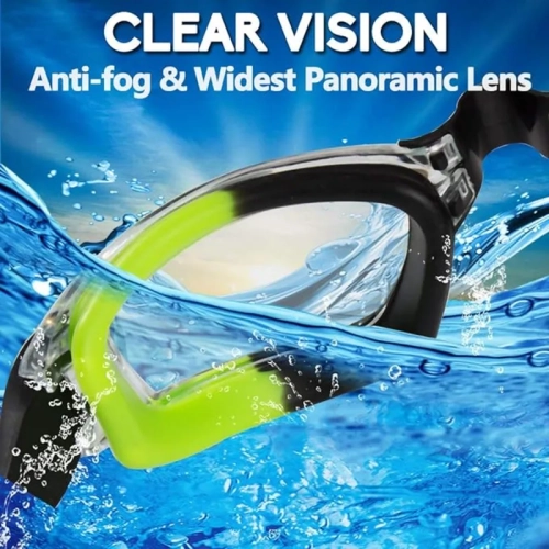 Kids Swim Goggles 2 Pack, Anti-Fog, Anti-UV Swimming Goggles for Children, Teens, Youth