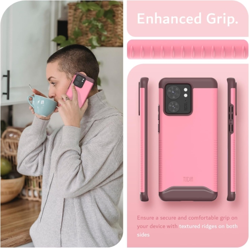 TUDIA Merge Motorola Edge 2023 Case Dual Layer - Smokey Pink