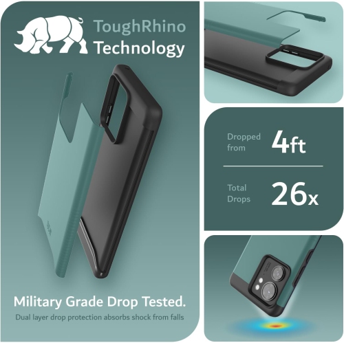 TUDIA Merge Motorola Edge 2023 Case Dual Layer - Hunter Green