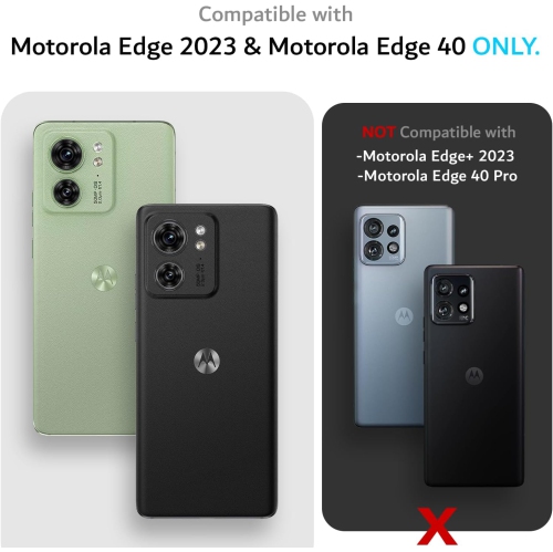 Étui Merge de TUDIA pour Motorola Edge 2023 de qualité militaire - Noir