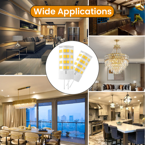 Ampoules DEL à intensité réglable de G4 W, blanc jour 6000K, 3 W de 300LM W, forme JC, base à deux broches de G4 W, ampoule DEL de rechange