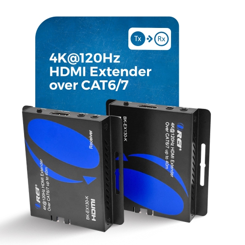 OREI 4K@120Hz HDMI Extender over CAT 6/7 up to 130 feet with EDID & Bi-Directional IR