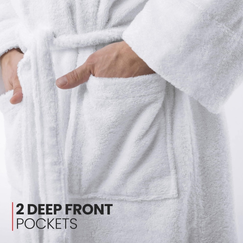 Canadian Linen Terry Tissu chaud Peignoirs Serviette 100 % coton pour femmes Douches à capuchon Hôtels doux Salon Resorts Massage Spa, très grand,