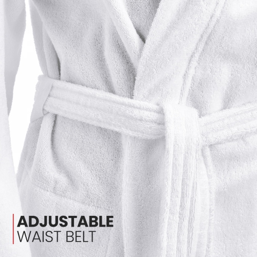 Canadian Linen Terry Tissu chaud Peignoirs Serviette 100 % coton pour femmes Douches à capuchon Hôtels doux Salon Resorts Massage Spa, très grand,