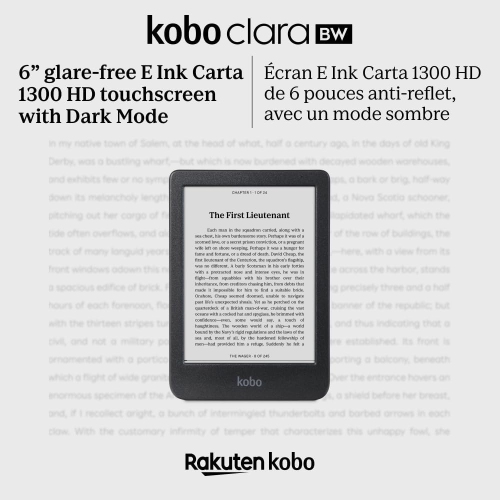 Kobo Clara BW | eReader | 6” Glare-Free Touchscreen with ComfortLight PRO 16GB