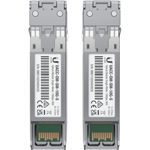 Ubiquiti Networks 10G SFP+ Bidirectional Single-Mode Optical Module - 2-Pack -